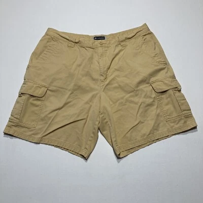 Pantalones cortos cargo Columbia amarillo liso tiro alto para hombre talla 38 Foto 1 de 4