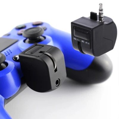 3.5mm Mini Volume Micphone Mute Control Headset Adapter For PS4 Controller - Image 1 of 4