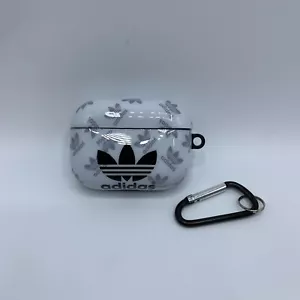 Apple Airpods Pro 1./2. Gen Silikon Case Hülle Adidas Design Karabiner Schlüssel - Bild 1 von 7