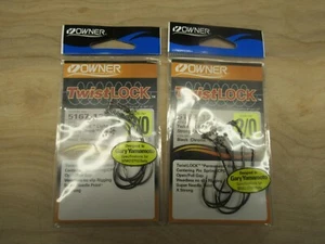 10 Owner 5167-121 TwistLock Light Soft Plastic Hook Centering-Pin Sz 2/0 2 pks 5 - Picture 1 of 3