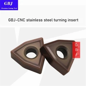 WNMG080408-MS GBJ1125 10pcs stainless steel turning insert WNMG432 For MWLNR L - Picture 1 of 3