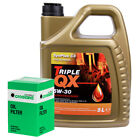 Oil Filter Service Kit With Triple QX Fully Syntetic Plus C3 5W30 Engine Oil 5L