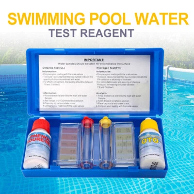 HORMY 2 Way Swimming Pool Testing Kit Water Tester For Chlorine and Ph Test USA
