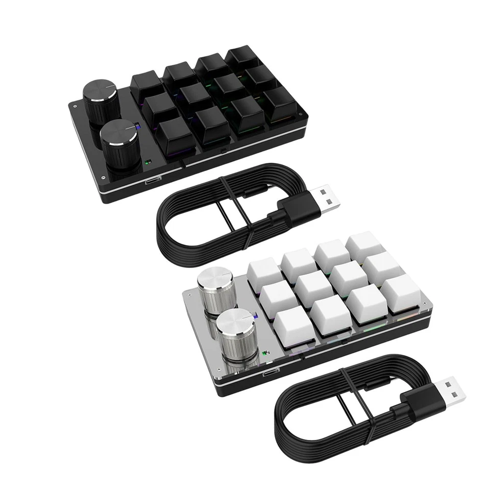 12 Key Mini Keyboard,  Keypad USB C Wired Multifunctional Gaming Keypad for PC - Image 1 of 1