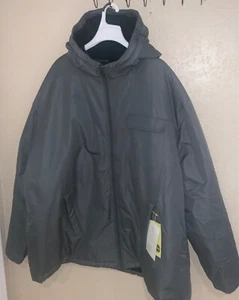 Men's 4XL Cold Weather Coat W/Hood ZIPPER Close 4 Pockets GRAY All in Motion - Picture 1 of 6