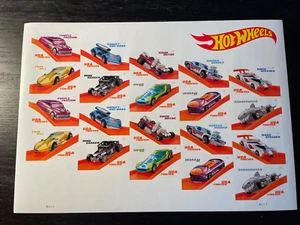 2018 HOT WHEELS 50TH ANNIVERSARY FOREVER STAMPS BY USPS - 2 SHEETS OF 20. - Picture 1 of 3