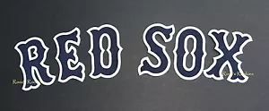 BOSTON RED SOX "RED SOX" AUTHENTIC JERSEY CHEST PATCH TACKLE TWILL LETTERS - Picture 1 of 1