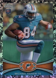 2012 Topps Chrome Camo Refractors Football Card Pick