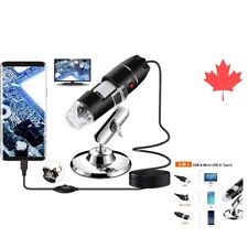 Portable Multi-Purpose USB Microscope - 1000X Magnification, 8 LED Lights
