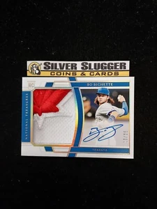2020 Bo Bichette Panini National Treasures INSANE LOGO Patch Auto /25 RC RPA 🍁 - Picture 1 of 5