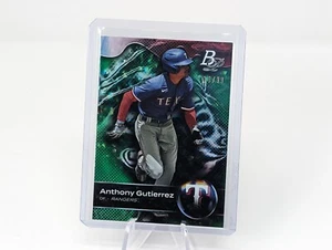 2023 Bowman Platinum #TOP-12 Anthony Gutierrez Green Foil /99 - Picture 1 of 2