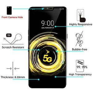 For LG V50 ThinQ Tempered Glass FULL COVERAGE Screen Protector LCD Cover Guard - Picture 1 of 5