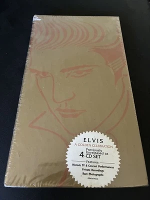 ELVIS A Golden Celebration (4-CD Set, 1998) Private Recordings, Rare Photos NEW  - Image 1 of 4