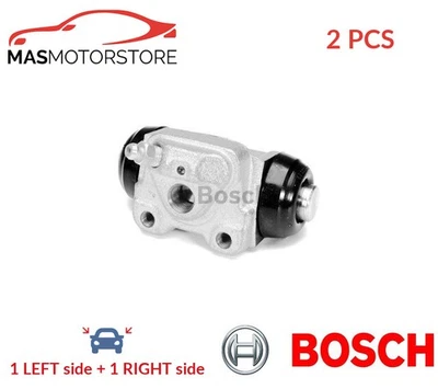DRUM WHEEL BRAKE CYLINDER PAIR REAR BOSCH 0 986 475 883 2PCS P NEW - Image 1 of 4