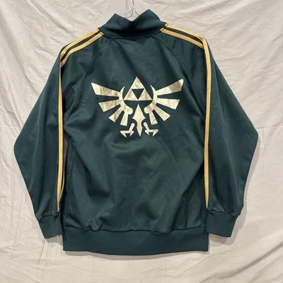 Vintage Legend of Zelda Jacket Pequeno Med 2007 Y2K Nintendo Track Videogame - Imagem 1 de 4