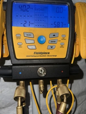 Colector de refrigerante FIELDPIECE SM380V 3 puertos SMAN con medidor de micras (UD2113876) Foto 1 de 4