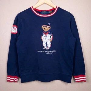 Polo Ralph Lauren 2022 USA Olympic Team Bear Sweater – Youth Size Large (14-16) - Picture 1 of 9