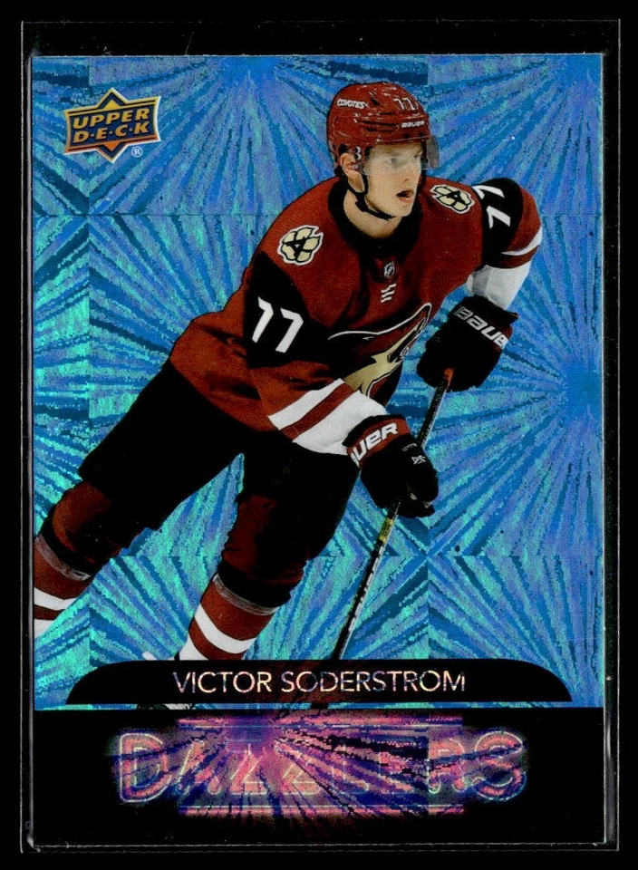 2020-21 Upper Deck Series 2 Dazzlers Blue #DZ-53 Victor Soderstrom - Image 1 of 2
