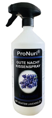 PRONURI® 1 L Lavendel Gute Nacht Duftspray Lavendelöl fördert tiefen Schlaf beruhigt