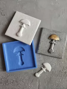 Mushroom 3d Tiles silicone mold, mold for cement, mould for concrete - Picture 1 of 6