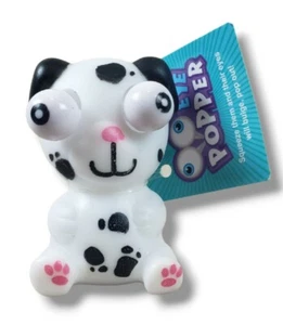 Rubber Puppy Dog Eye Popper Toy 2 Inch Dog Stress Relief Toy - Picture 1 of 11