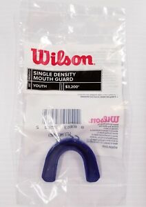 Wilson Single Density Strapless Youth Mouth Guard Navy Blue