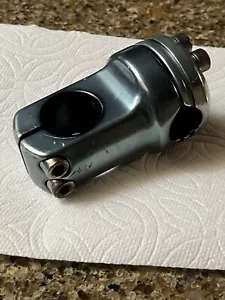 Blue GT Piston Stem 1 1/8 in Threadless Old School BMX 50 mm 4 Bolt 1990s - Picture 1 of 4