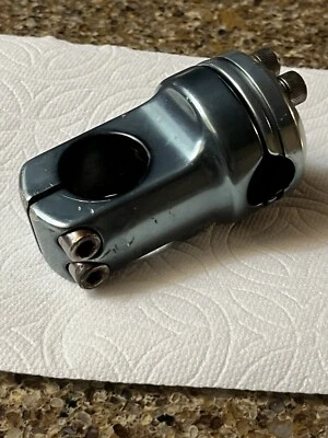 Blue GT Piston Stem 1 1/8 in Threadless Old School BMX 50 mm 4 Bolt 1990s - Image 1 of 4