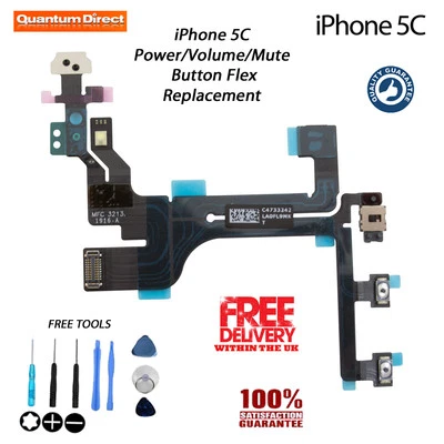 iPhone 5C Replacement On/Off Power/Lock Volume Mute/Silent Button/Switch - Image 1 of 3