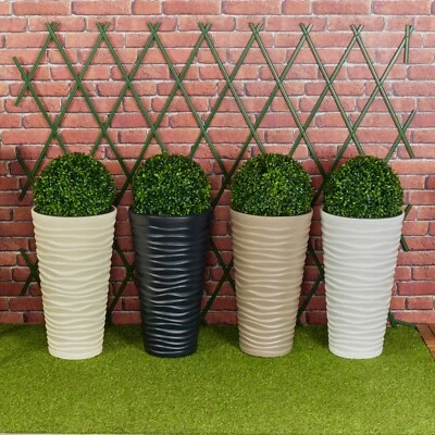 URBN-GARDEN Sand Large Plant Pot Flower Indoor Outdoor Garden Planters Boxwood Buxus Ball