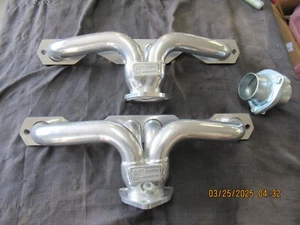 SANDERSON HEADERS CC90-SEC SBC FIERO JAGUAR 350 COATED   STREET ROD BLOCK HUGGER - Picture 1 of 9