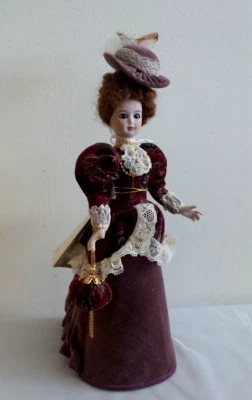 Boneca de porcelana feminina Gorham Pamela Valentine's Jane 1987 EM CAIXA COM CERTIFICADO DE AUTENTICIDADE - Imagem 1 de 4