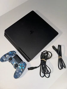 Sony PlayStation 4 Slim 1TB Konsole Bundle Schwarz Schöner Zustand Getestet PS4 - Bild 1 von 7