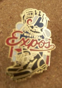 Montreal Expos mitt balls spikes lapel pin 1995 MLB c43491 - Picture 1 of 8