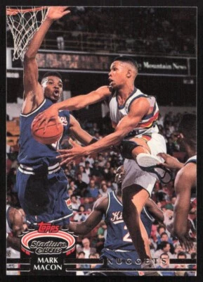1992-93 Stadium Club Mark Macon Denver Nuggets #16 - Image 1 of 2