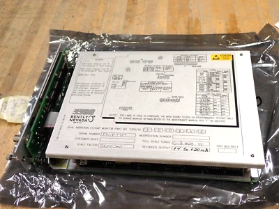 Bently Nevada Dual Vibration XY/GAP MONITOR 3300/16  - Image 1 of 4