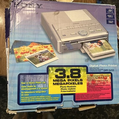 Sony Digital Camera Photo Thermal Printer DPP-SV55 In Box - Vintage - Image 1 of 4