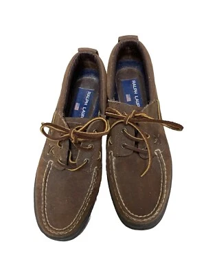 Zapatos de barco Polo Sport Ralph Lauren para mujer marrón talla 8,5 Reegan Foto 1 de 4