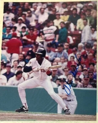 Foto autografiada 8x10 firmada por Otis Nixon de los Medias Rojas de Boston Foto 1 de 3