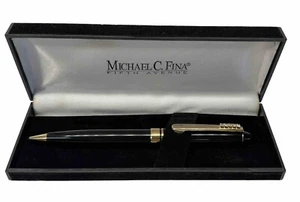 Michael C. Fina Fifth Avenue schwarz und goldfarben Druckbleistift Stift - Bild 1 von 7