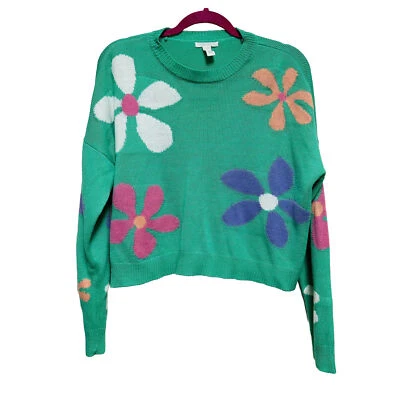 Flower Power Tilly’s Full Tilt Para Mujer Verde y Rosa Talla M Usado en Excelente Condición Foto 1 de 4