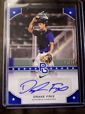 2015 Leaf Perfect Game National Showcase Blue /30 Drake Frix #PG-DF1 Auto