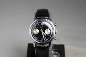 'Swank' chronograph, reverse panda landeron 248 Just overhauled - Picture 1 of 9