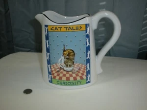 KATZENGESCHICHTEN KRUG "CURIOSITY" 1998 GARY PATTERSON FÜR WESTWOOD, NUR AUSGESTELLT - Bild 1 von 6