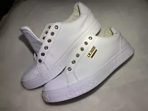 GUESS - BIANCO LOVEN DONNA - WGABUZZ-R Sneakers casual stringate, US 8,5M - RARE - Foto 1 di 9