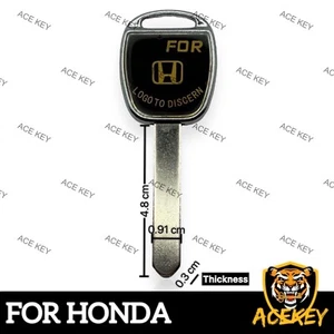 Non-Transponder Ignition/Door Key Uncut For Honda Models - Bild 1 von 2