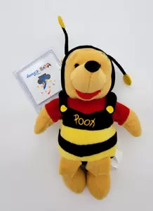 Disney Store Winnie the Pooh Bumble Bee Pooh Mini Bean Bag Peluche Giocattolo 8" - Foto 1 di 6