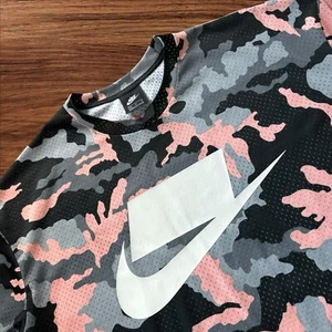 Maglia maglia Nike uomo nuova senza etichette taglia XL rosa mimetica 928627-060 maglietta - Foto 1 di 11