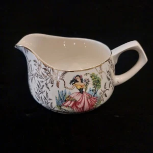 Vintage Royal Tudor Ware Barker Bros Milk Cream Jug Dancing Lady - Picture 1 of 5