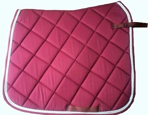 Horse Saddle Pad English Tack Decorative Comfortable Quilted Saddle Dressage Pad - Picture 1 of 14